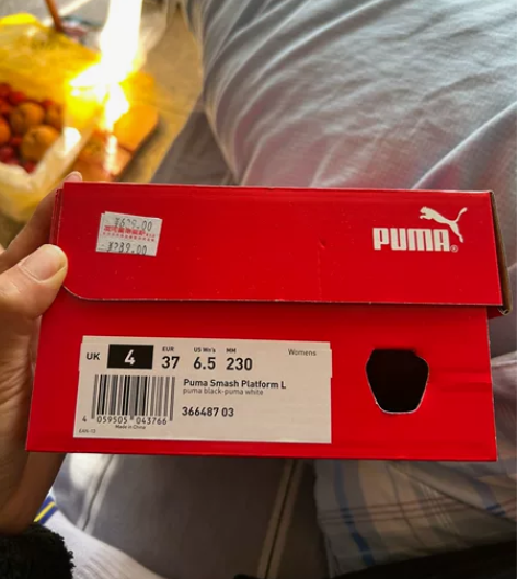 彪马全新未穿，专柜买的。鞋子太多了，穿不过...