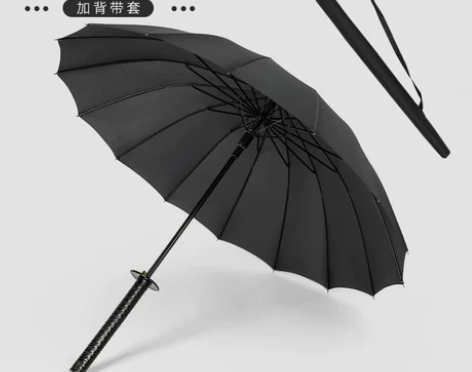 日系武士长柄雨伞男士帅气大号超大创意刀伞剑...