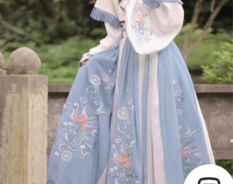 玉术正品汉服女妙菡原创晋制齐腰交领襦裙秋冬...