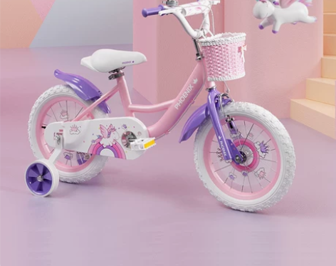 凤凰儿童自行车16/14/12/18寸女孩...