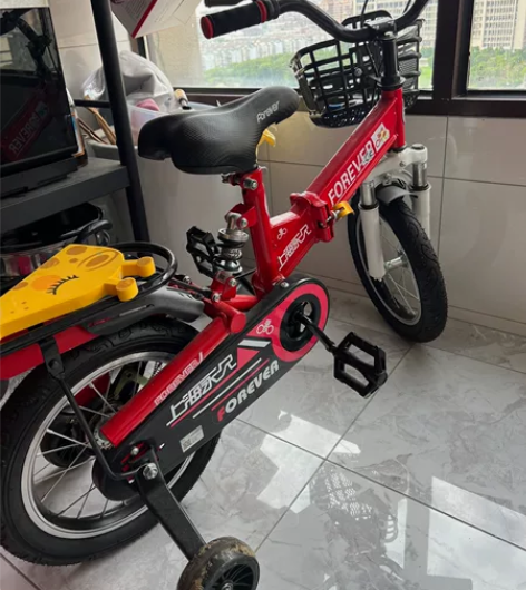 上海永久儿童自行车 99新 只骑过几次 孩...