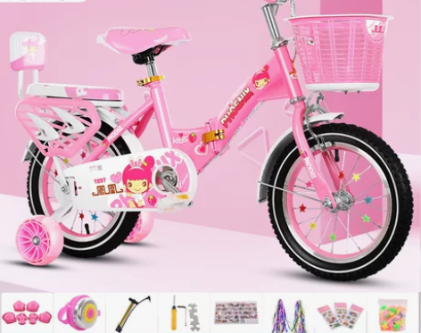凤凰儿童自行车女孩女童公主款单车2-3-6...