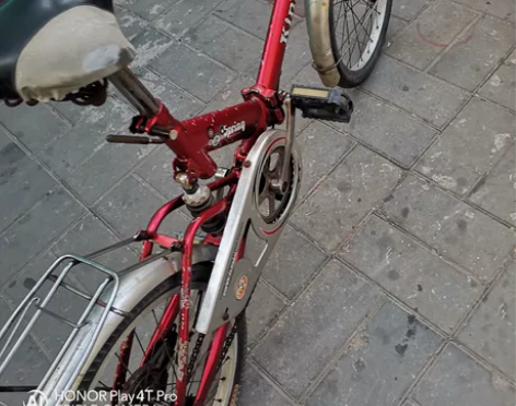 金拜克折叠自行车，20寸，八成新，好骑没毛...