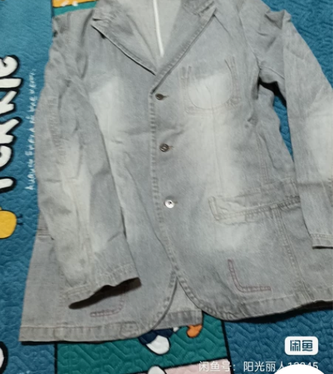 水洗牛仔西服,长72cm,胸围102cm ...