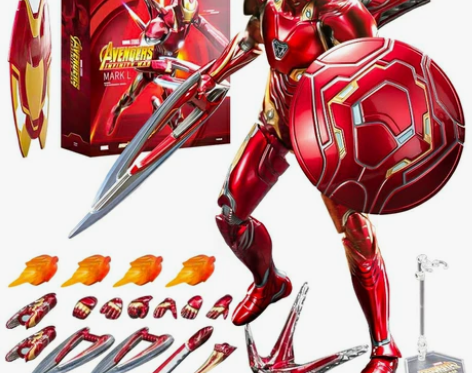 中动钢铁侠MK50超可动手办摆件模型礼品玩...