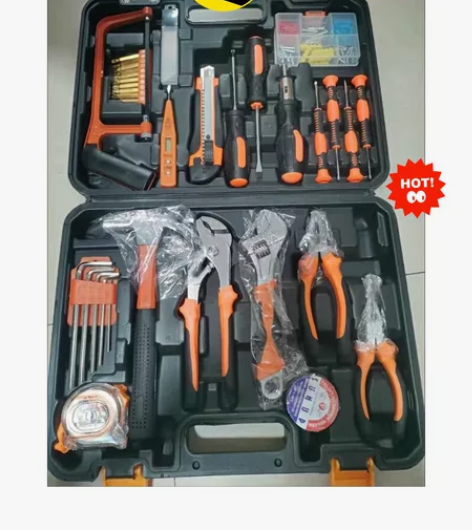 工厂倒闭【低价处理】日常家用五金工具箱套装...