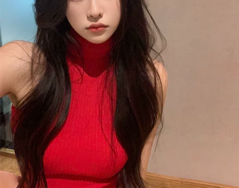 小心机辣妹无袖高领背心T恤女秋季2021年...