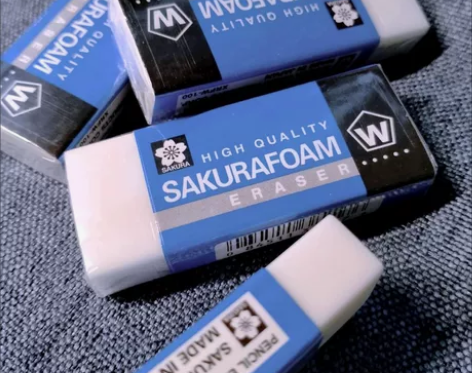 日本樱花橡皮擦SAKURA铅笔无屑高光美术...