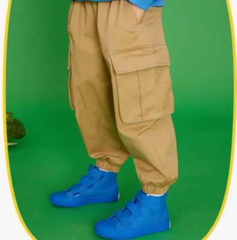 潼臻一生全新带吊牌工装裤 两个颜色卡其 ...