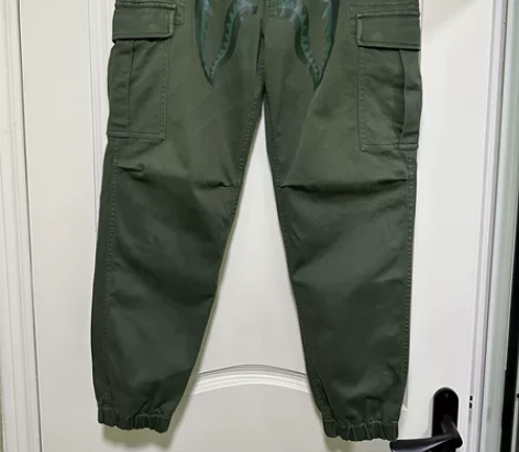 BAPE正品 猿人鲨鱼工装裤 长裤收脚裤 ...