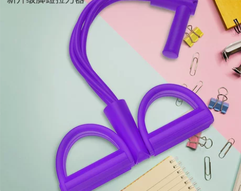 仰卧起坐健身器材辅助器家用脚蹬拉力器拉力绳...