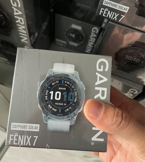 Garmin 佳明 fenix7 冰蓝钛旗...