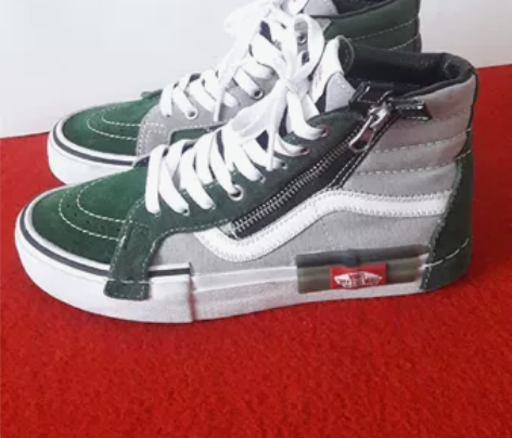 闲置 37码 VANS 女鞋 高帮 反毛皮...