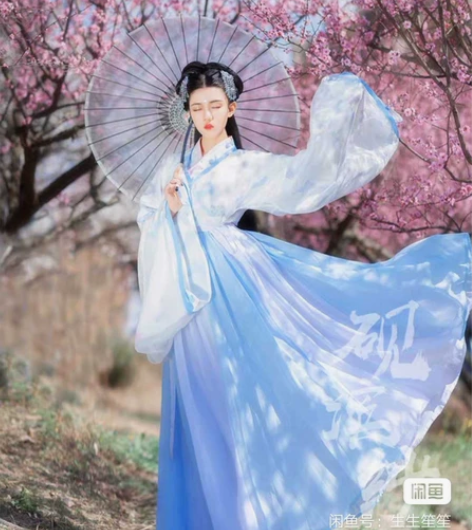 砚滨纱梦蝶 汉服 齐腰汉服 晋制汉服 全新...