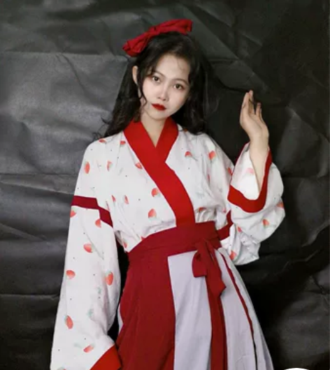 【晚庭秋汉服】晋制小山茶##amp；amp...