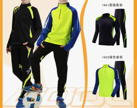 长袖足球训练服套装男女秋冬儿童成人足球服球...