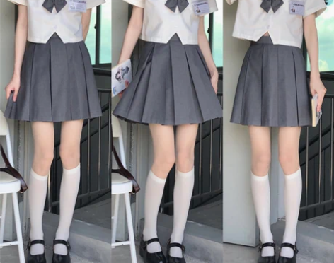 百褶裙短裙空栗鼠丸jk箱褶裙制服裙十褶基础...