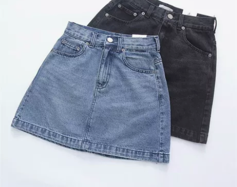 超显瘦的A字裙，梨型身材必备 穿过两次，出