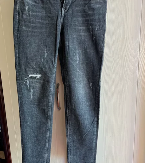 秋冬时尚女裤灰黑色显瘦小脚九分牛仔铅笔裤2...