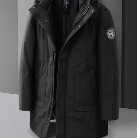 清仓处理全新男士长款羽绒服，80%鸭绒，御...