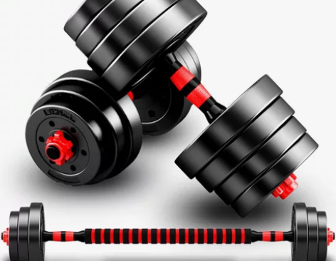 哑铃男士健身家用20/30公斤包胶亚玲锻炼...