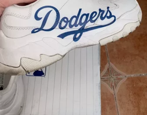 MLB(LA洛杉矶道奇队)女士白色厚底运动...