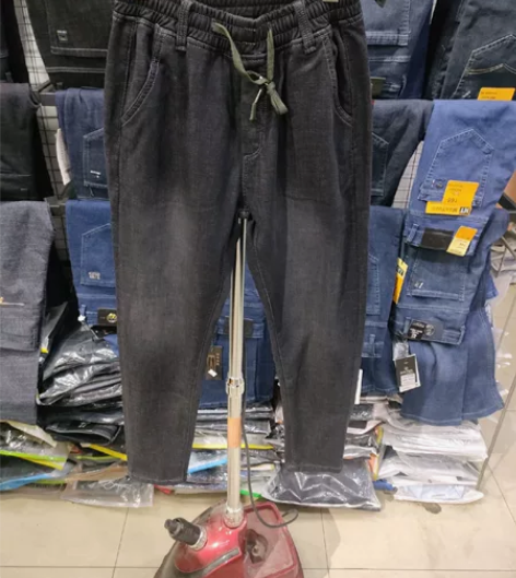 男士修身版加绒松紧牛仔裤，尺码29-33，...