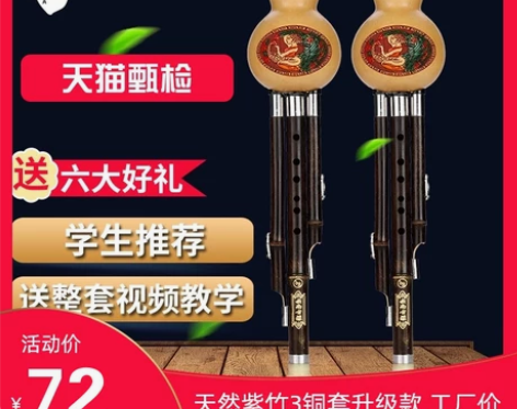 葫芦丝C调降B调成人学生儿童初学入门零基础...