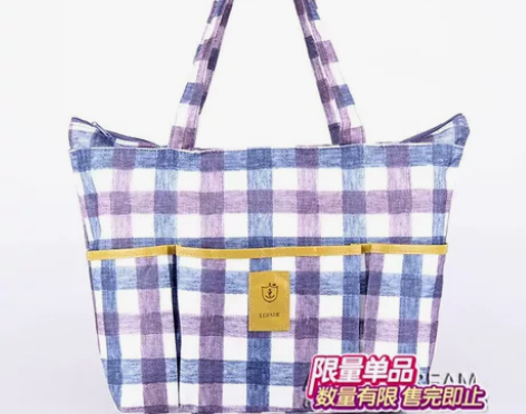 2018日本杂志款附录 三口袋格纹女士防水...