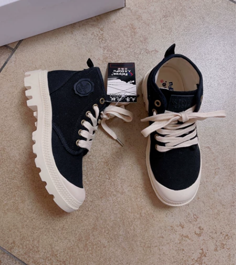 34码大童马丁靴，牛津大底，帆布面料，大孚...