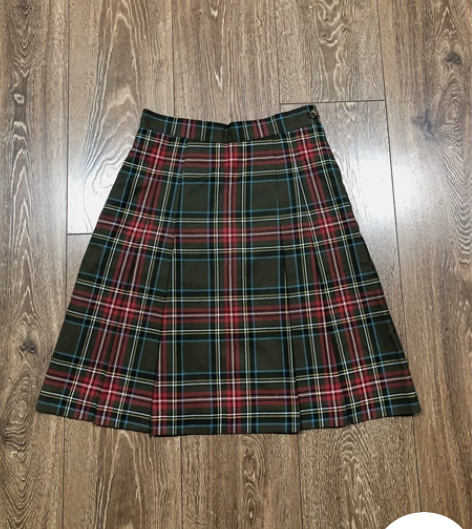 ykk拉链 格子半身裙 棋盘格裙 学生裙 ...