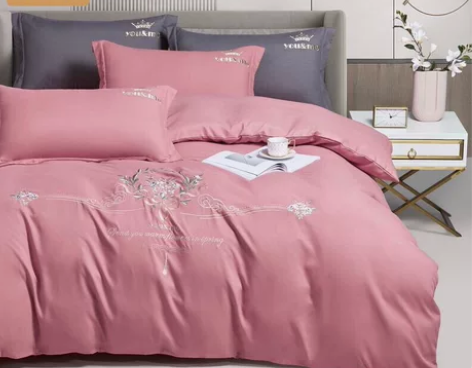 【亏本价清仓】全新罗马棉四件套刺绣可爱风四...