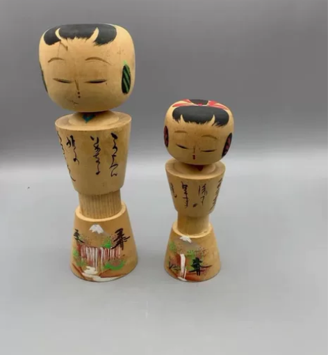 木艺木雕 日本回流，土特产木雕贞子，大的高...