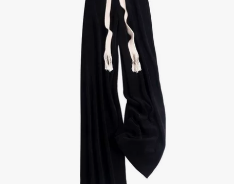 抽绳条绒雪尼尔阔腿裤女秋冬高腰松紧腰加厚宽...