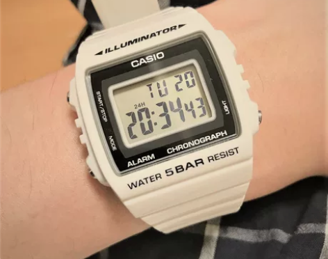 CASIO卡西欧手表 小方块外白内黑 购物...
