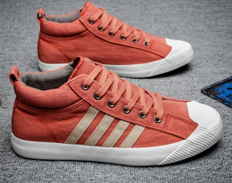 帆布鞋 男鞋帆布鞋秋季新款高帮男2021年...