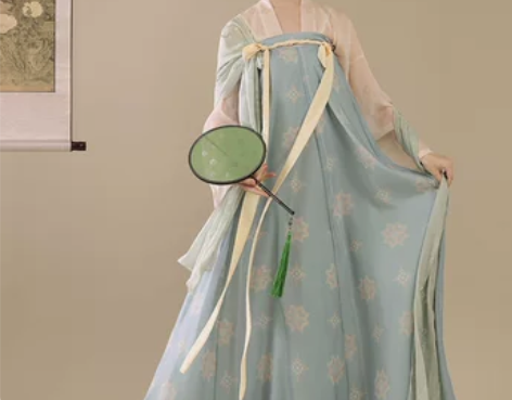 桔屿原创汉服女【长安花】唐制齐胸衫裙薄款复...