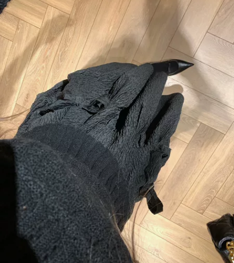 mlinstudio 现货黑色纹理面料不规...