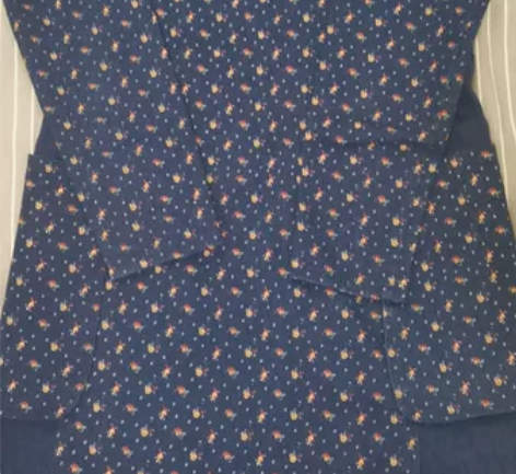 民族风创新碎花牛仔旗袍式长袖外穿中长裙装，...