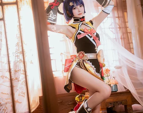 悠窝窝原神cosplay服装女香菱璃月国风...