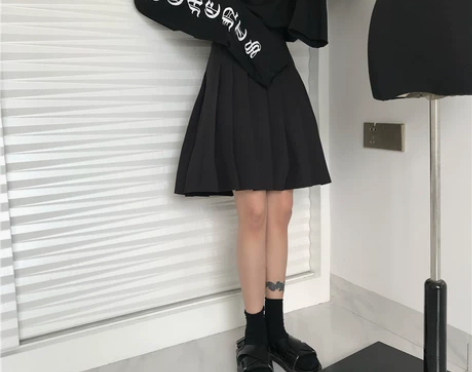 百褶裙中裙女春夏2020新款大码半身裙 胖...
