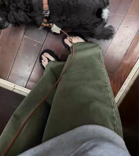 ski by Tannin美式雅痞绿色牛仔...