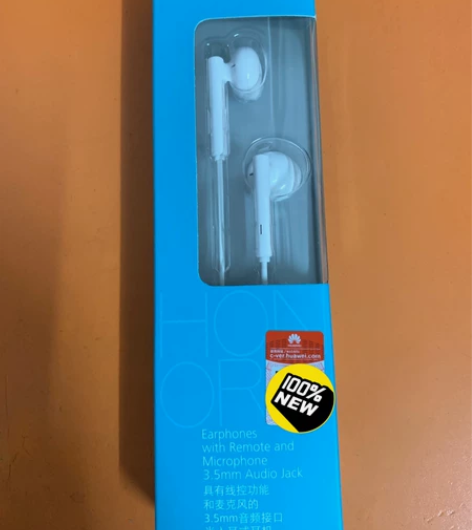 华为荣耀耳机,全新原装正品,3.5MM接头...