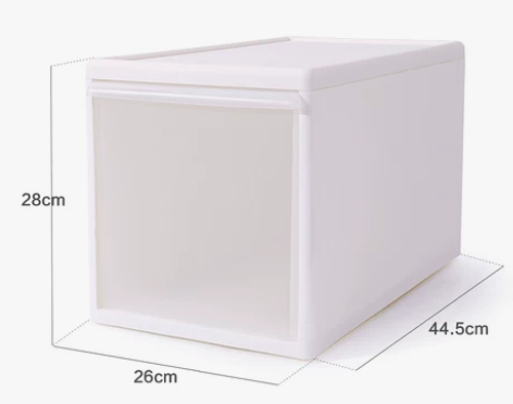 桑代抽屉式收纳柜透明磨砂收纳箱塑料储物抽屉...