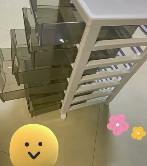 简易收纳柜桌面学生用品文具盒化妆品收纳盒抽...