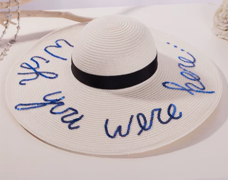 欧美韩版大檐草帽女夏出游字母夏天遮阳太阳海...