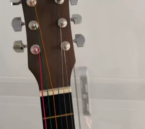 云杉木吉他，复古灰38寸，微瑕，9.9成新...