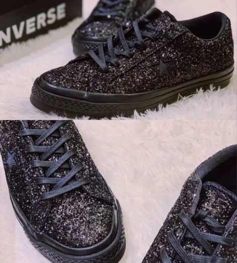 匡威 1970s 黑色亮片 欧阳娜娜同款 ...