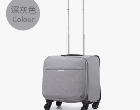 ?米熙商务行李箱男登机箱18寸女小型轻便拉...