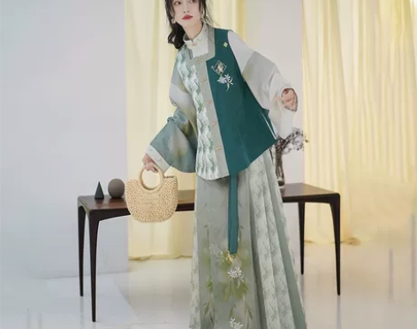 暂挂 柒邑原创汉服女明制马面裙【竹菊兔...